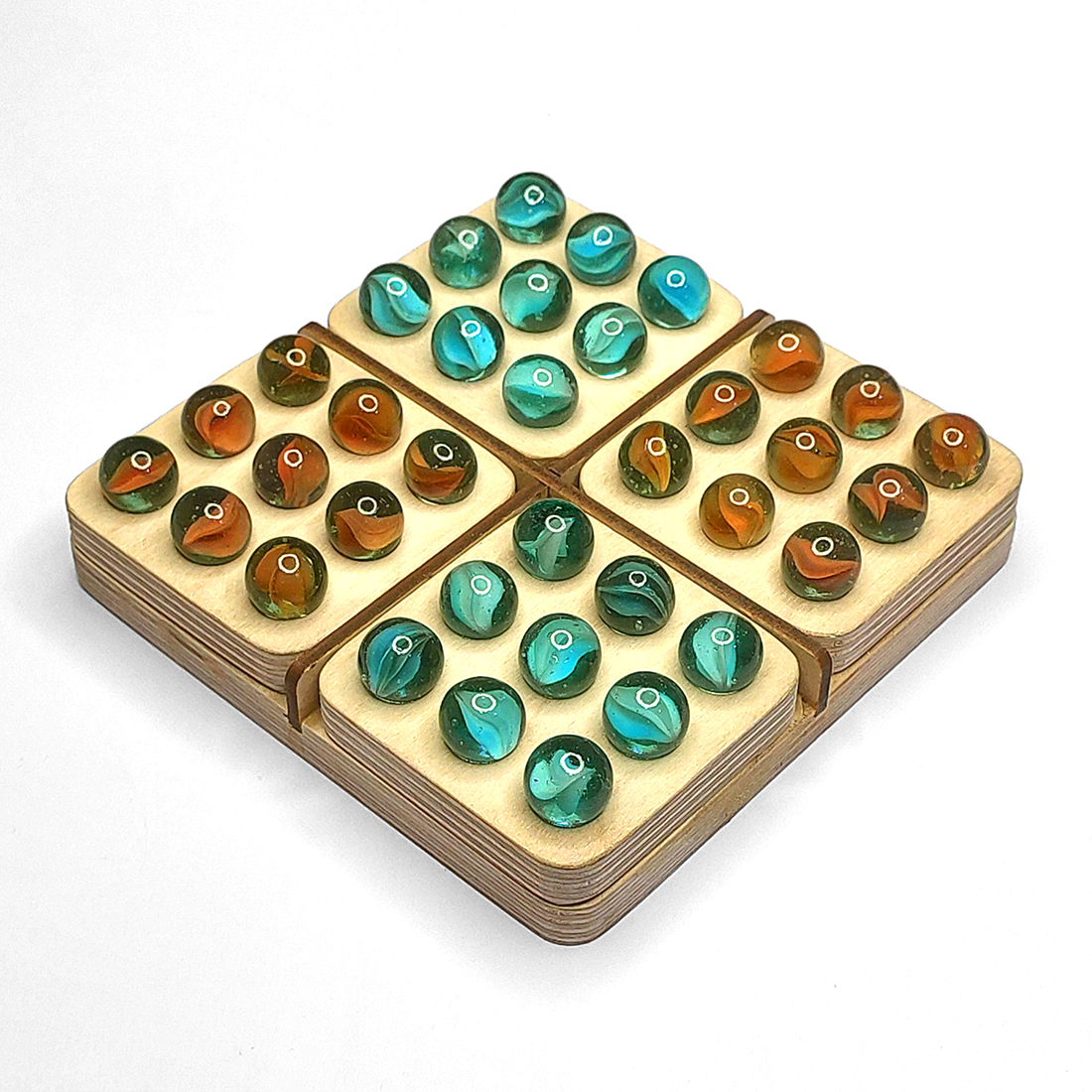 PENTAGO 3D Wooden Board Game The Mind Twisting Game | 3D Wooden Cube Brain Teaser Game | Super Fun to Play Memory Games for All Ages | Birthday Gift Toy